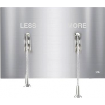 Клавиша двойного смыва OLI 883524 Less Is More, хром