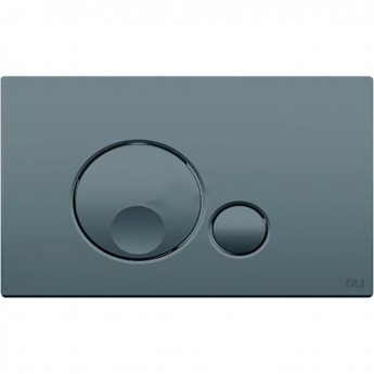 Кнопка смыва механическая OLI Globe 152953 серая soft-touch