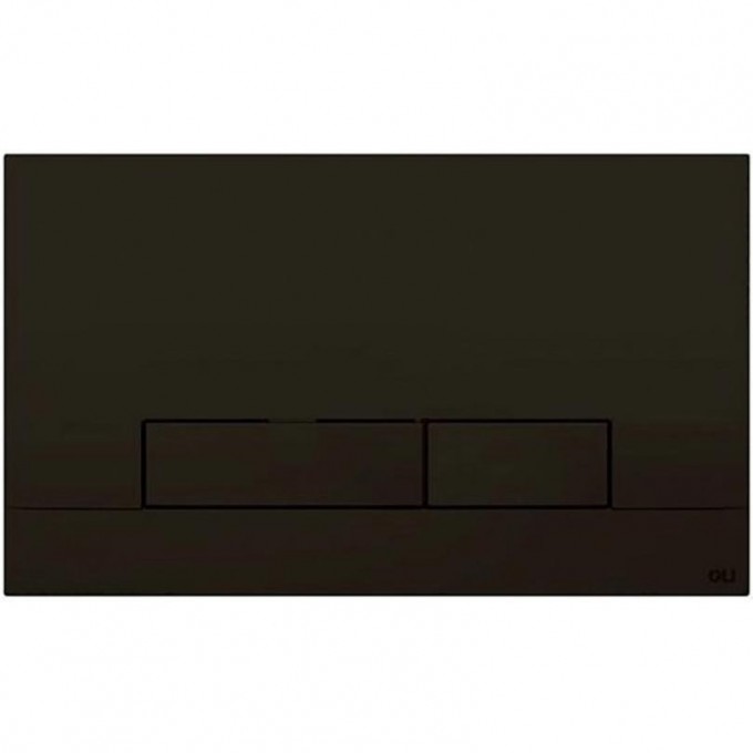 Кнопка смыва механическая OLI Narrow черная soft-touch 152942