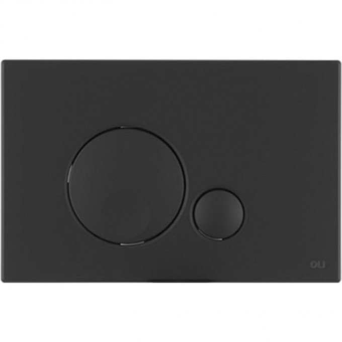 Кнопка смыва OLI GLOBE пластик черный soft touch 152952