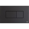 Кнопка смыва OLI KARISMA пневматическая пластик черный soft-touch 641015