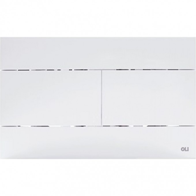 Кнопка смыва OLI SLIM пластик белый 659041