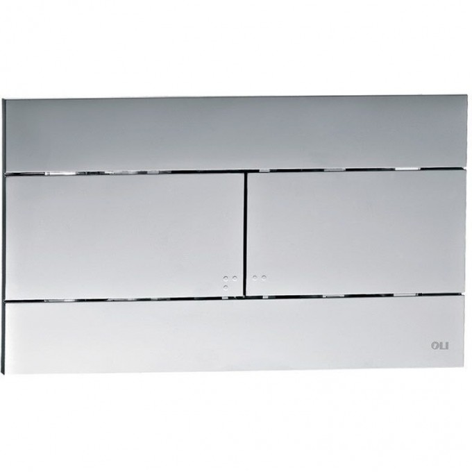 Кнопка смыва OLI SLIM пластик хром матовый 659046