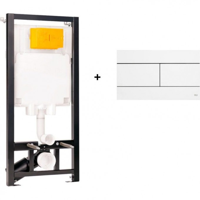 Комплект 886914SL01 инсталляция Oli 80 ECO, + панель смыва Slim 886914SLO1