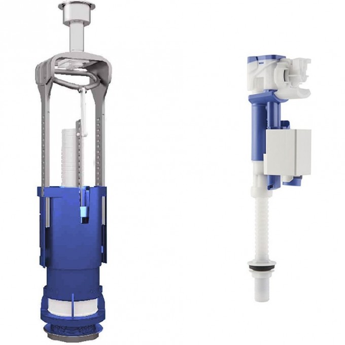 Комплект арматуры для унитаза OLI URAL II + IVC 102, нижняя подводка 1/2 171015