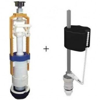 Комплект клапанов OLI спускной FAST S/S + наливной Uni Bottom латунь