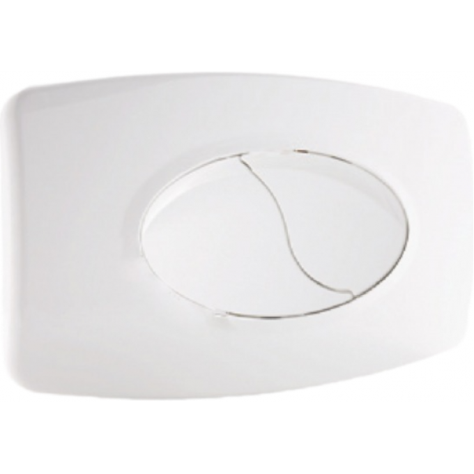 Панель механическая двойная OLI ORIENT пластик белая для бачков GIADA 635161