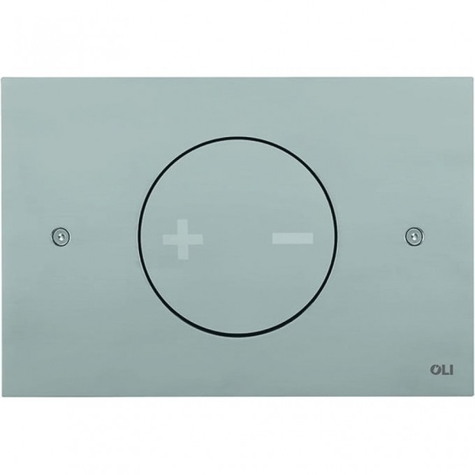 Смывная клавиша двойная OLI Ino-X 02, антивандальная, хром матовый 661002